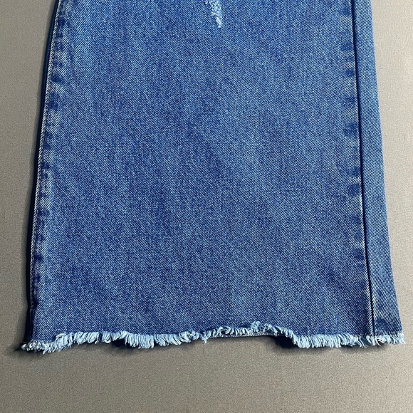 Vibe & Rant Denim High Rise Ripped Wide Leg Flare Jeans - Picture 9 of 16